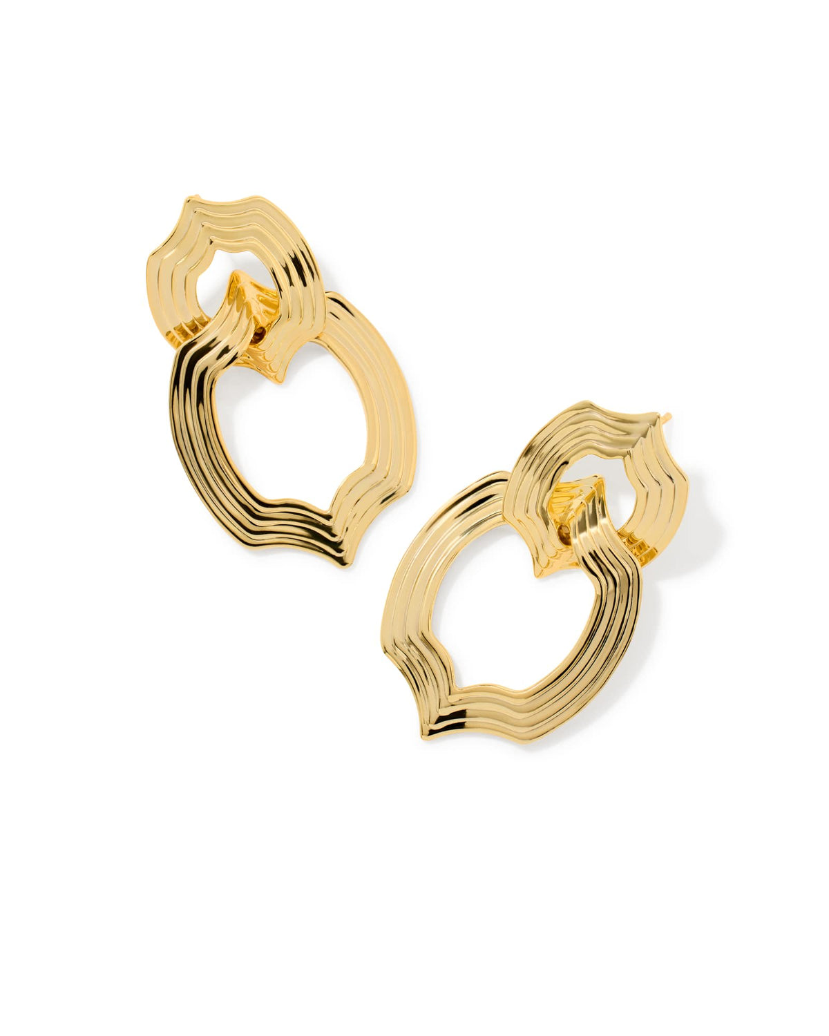 Avaline Nova Gold Statement Earrings