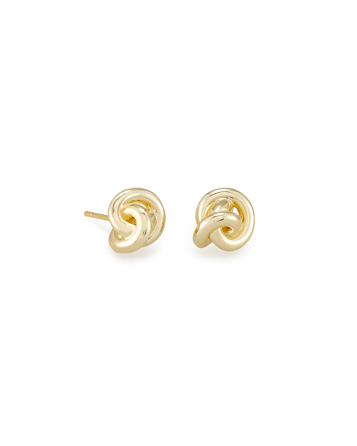 Avaline Presleigh Love Knot Stud Earrings in Gold