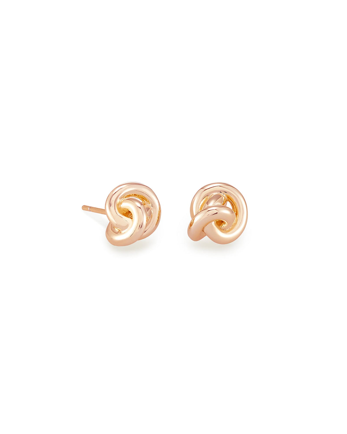 Avaline Presleigh Love Knot Stud Earrings in Gold