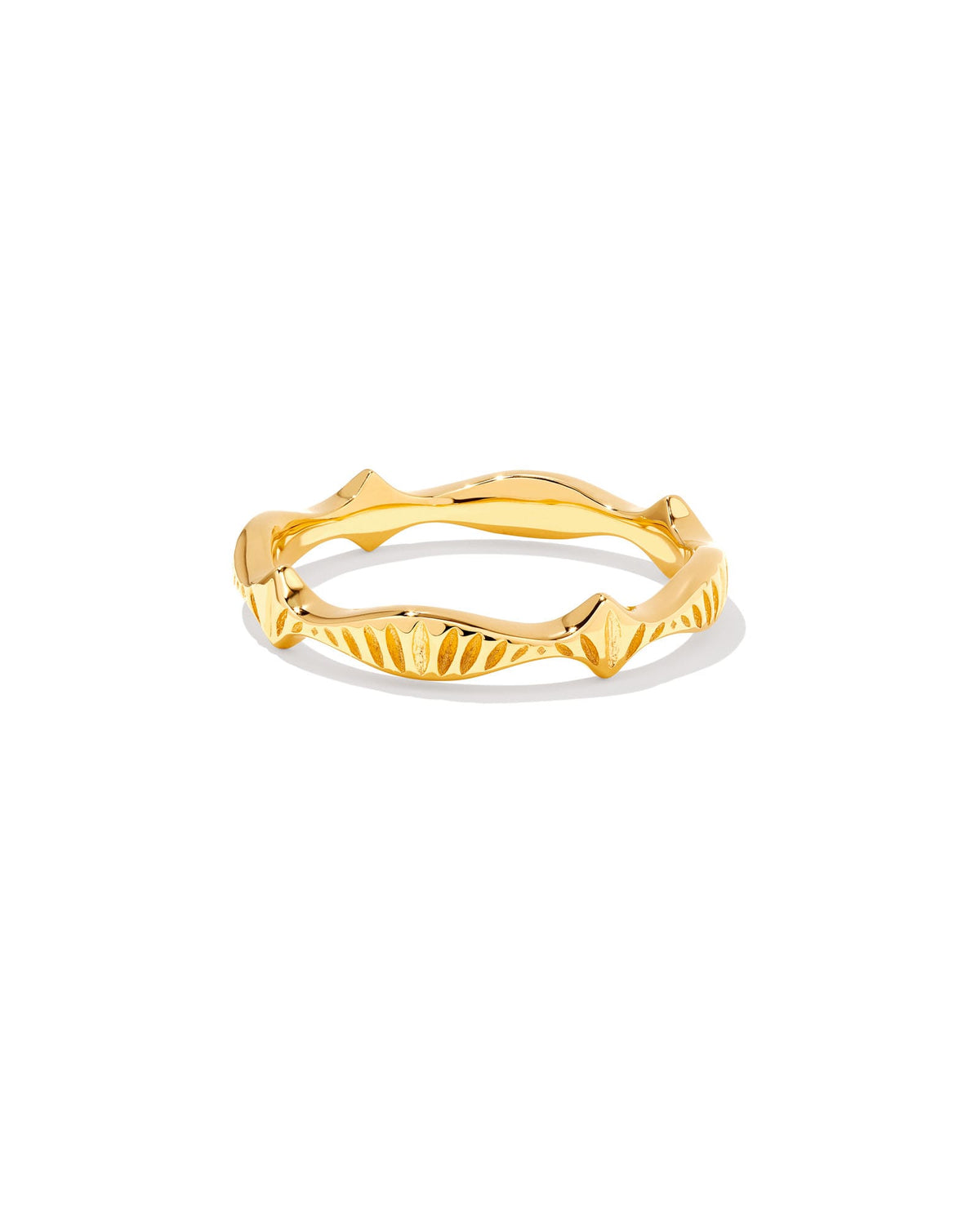 Avaline Sophee Band Ring in Oxidized Sterling Silver