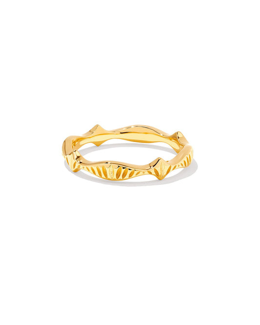 Avaline Sophee Band Ring in Oxidized Sterling Silver