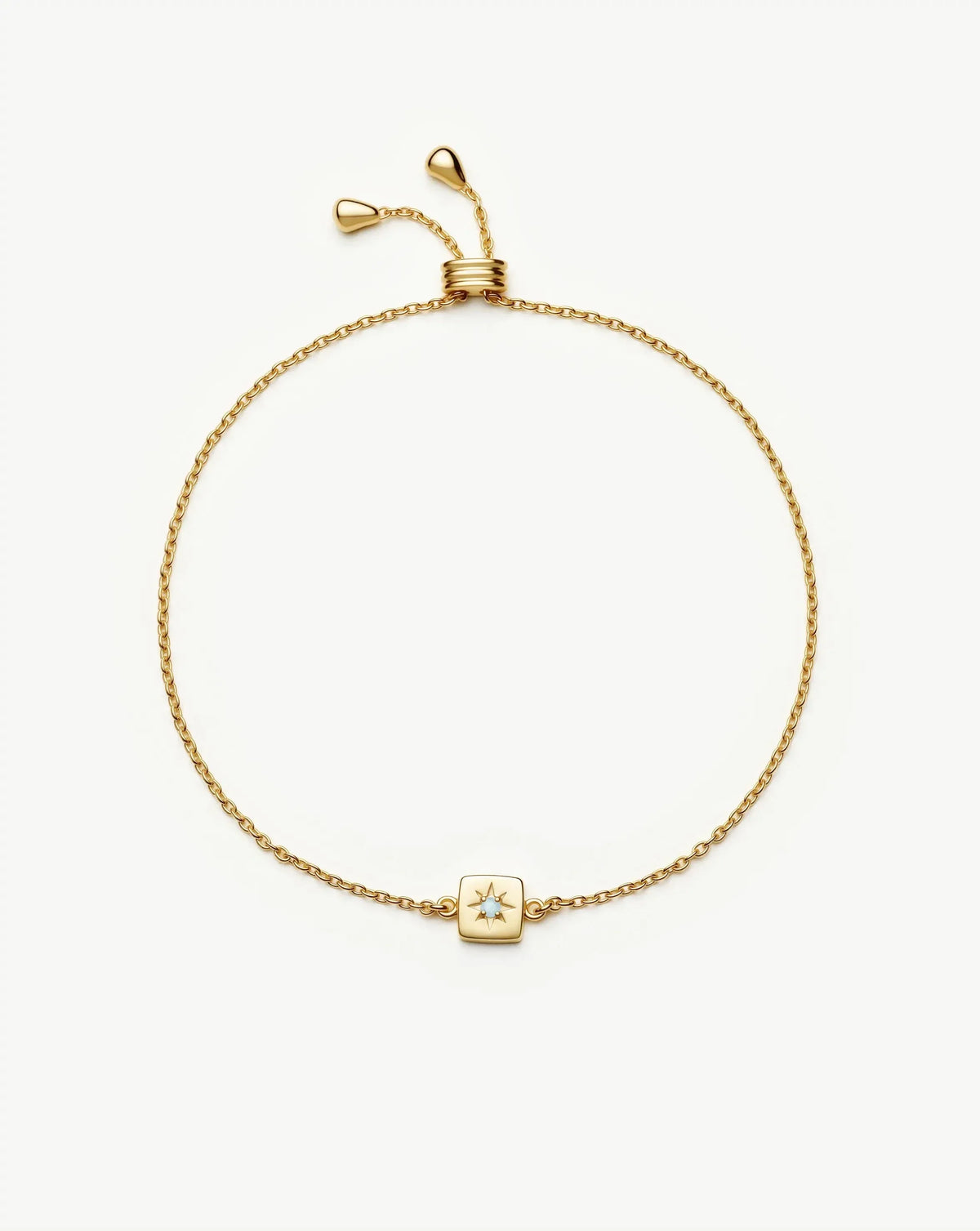 Avaline March Birthstone Slider Bracelet