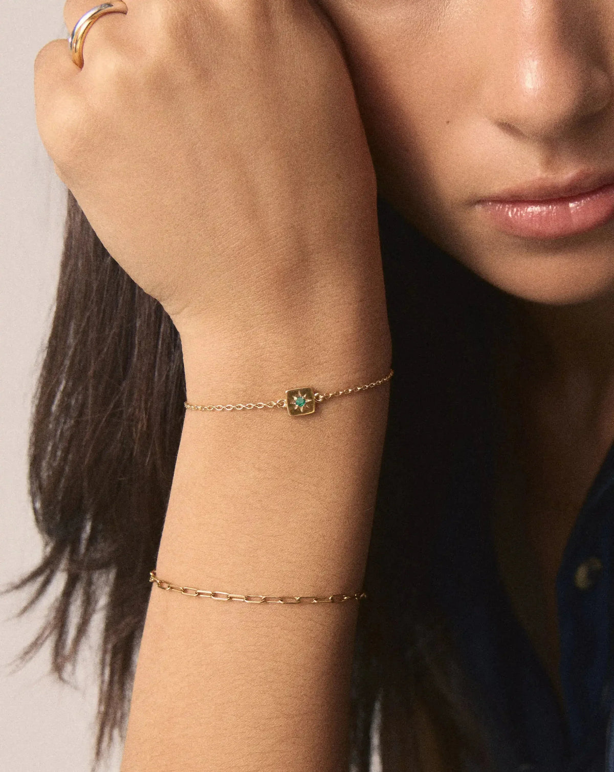 Avaline May Birthstone Slider Bracelet