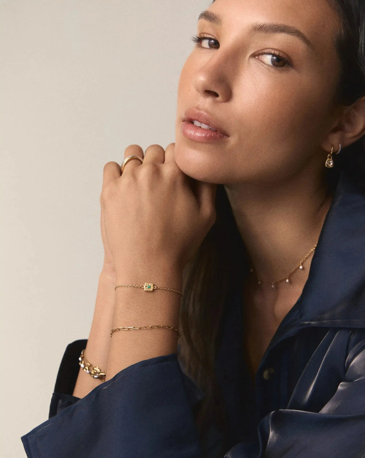 Avaline May Birthstone Slider Bracelet