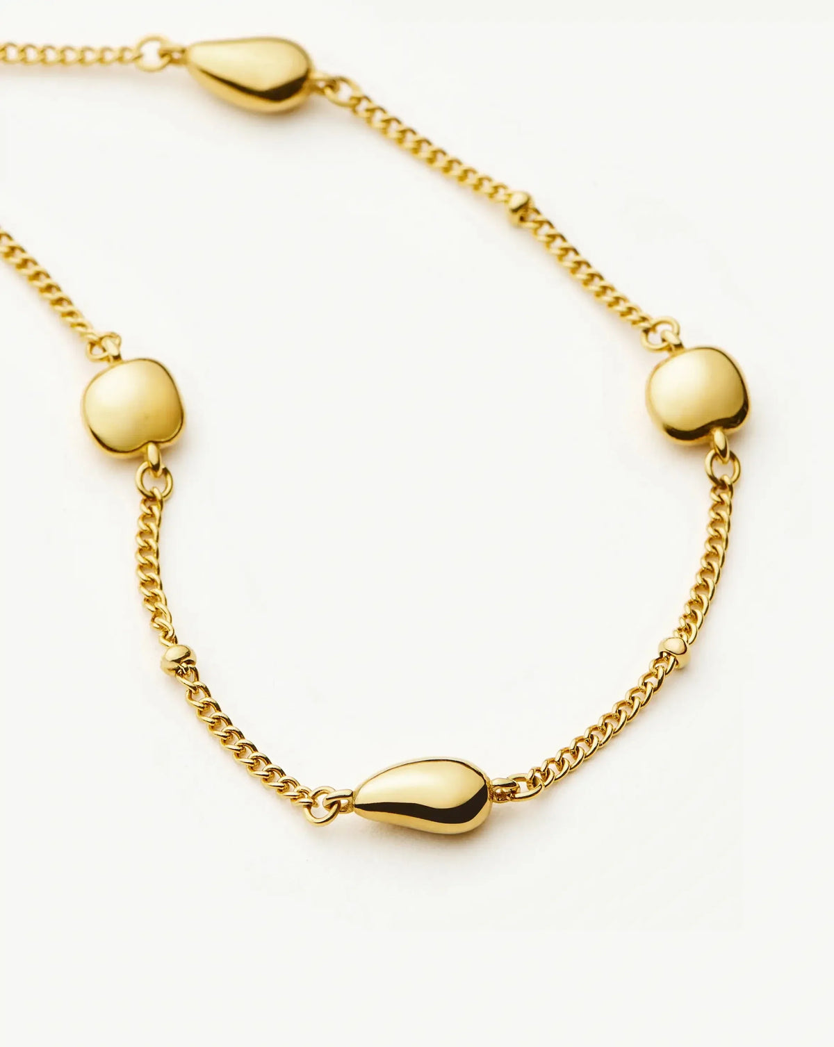 Avaline Molten Teardrop Multi Charm Bracelet