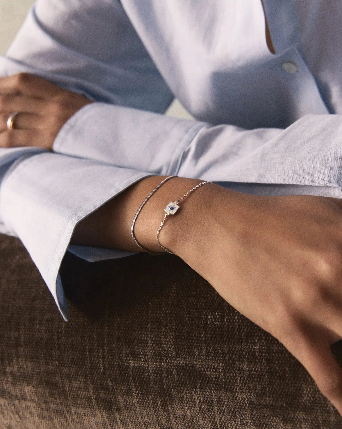 Avaline September Birthstone Slider Bracelet
