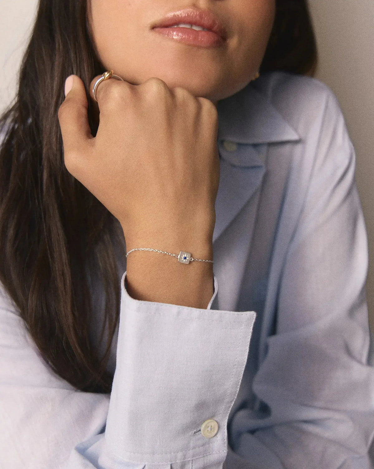 Avaline September Birthstone Slider Bracelet