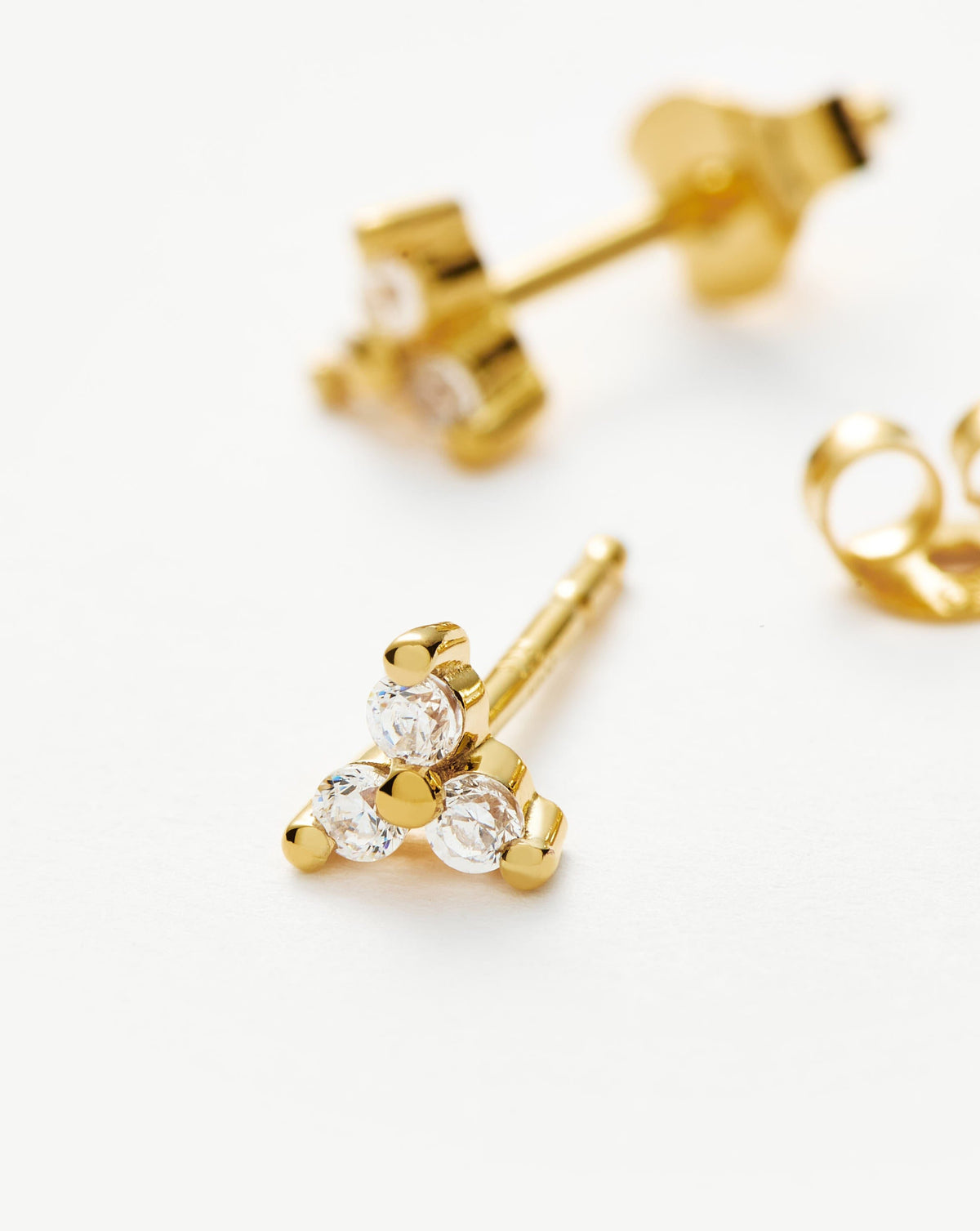 Avaline Trinal Stud Earrings