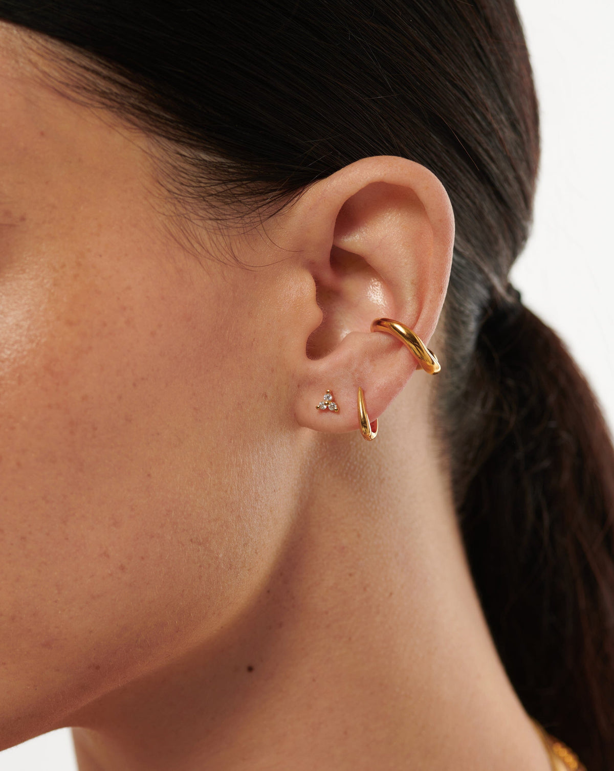Avaline Trinal Stud Earrings